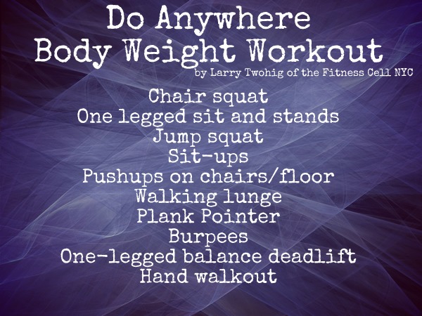 Do Anywhere Workout from the Fitness Cell