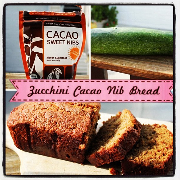 Zucchini Cacao Nib Bread