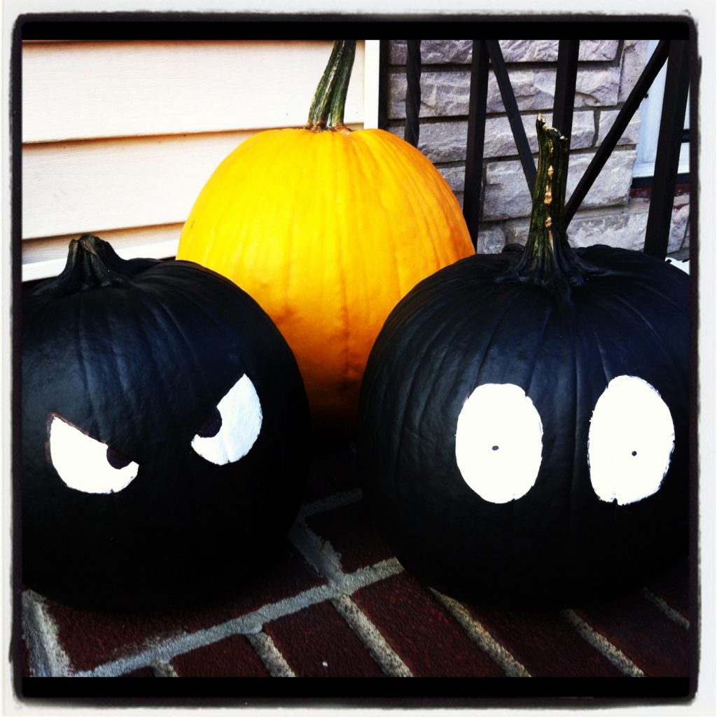 Halloween Painted Pumpkins