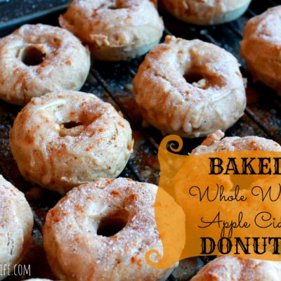 Baked Whole Wheat Apple Cider Donuts