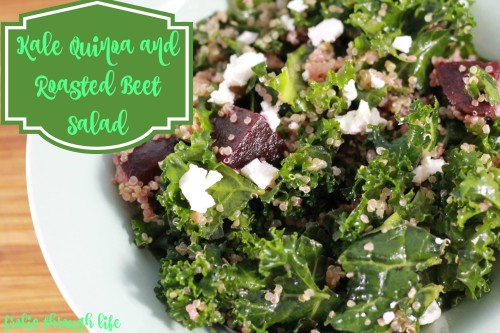 kale quinoa and beet salad