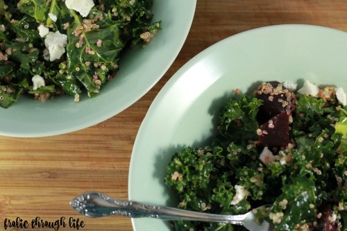 kale quinoa roasted beet