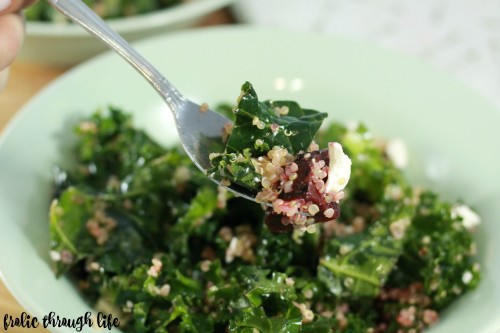 quinoa beet kale salad