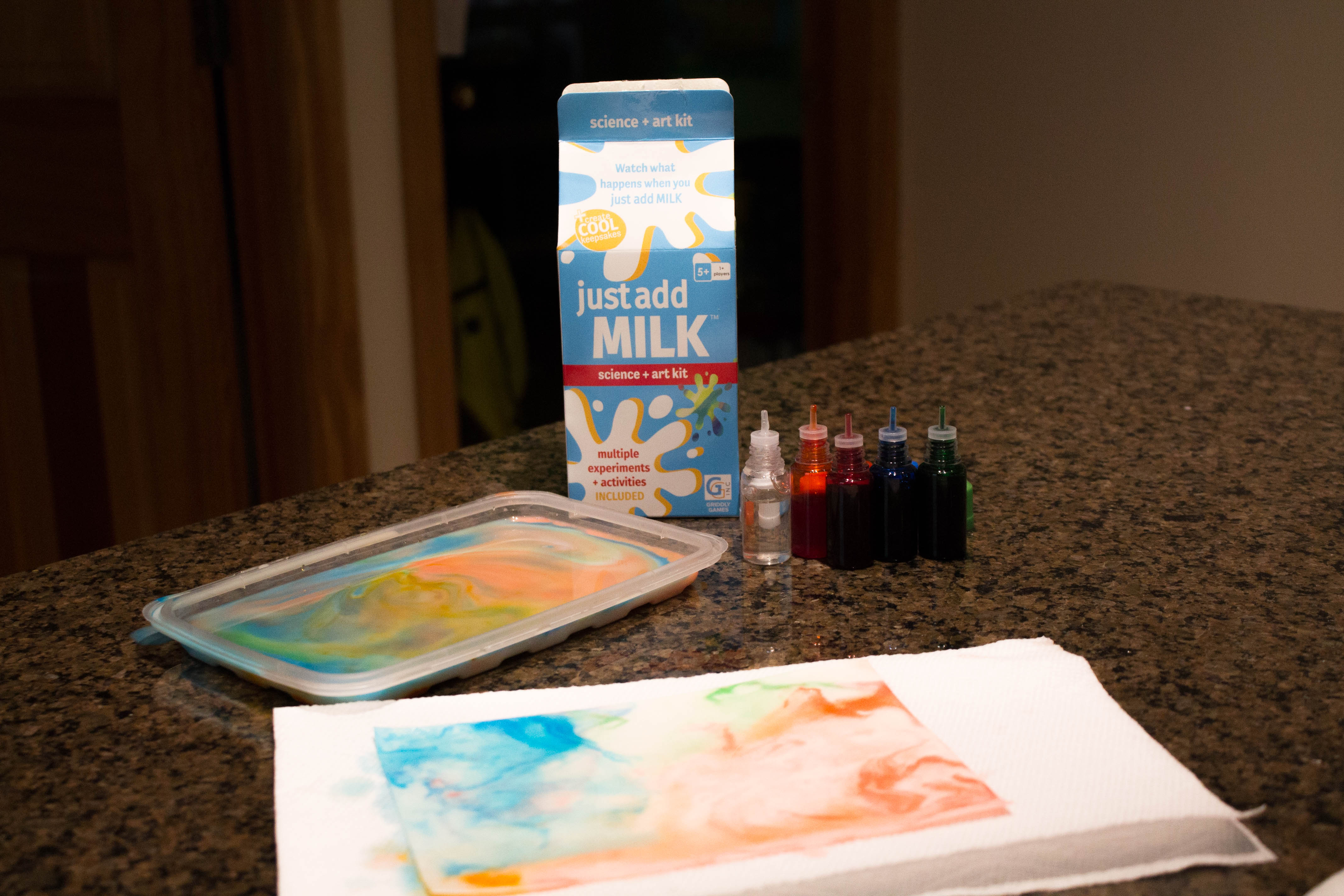 just add milk science art