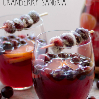 Christmas Cranberry Sangria