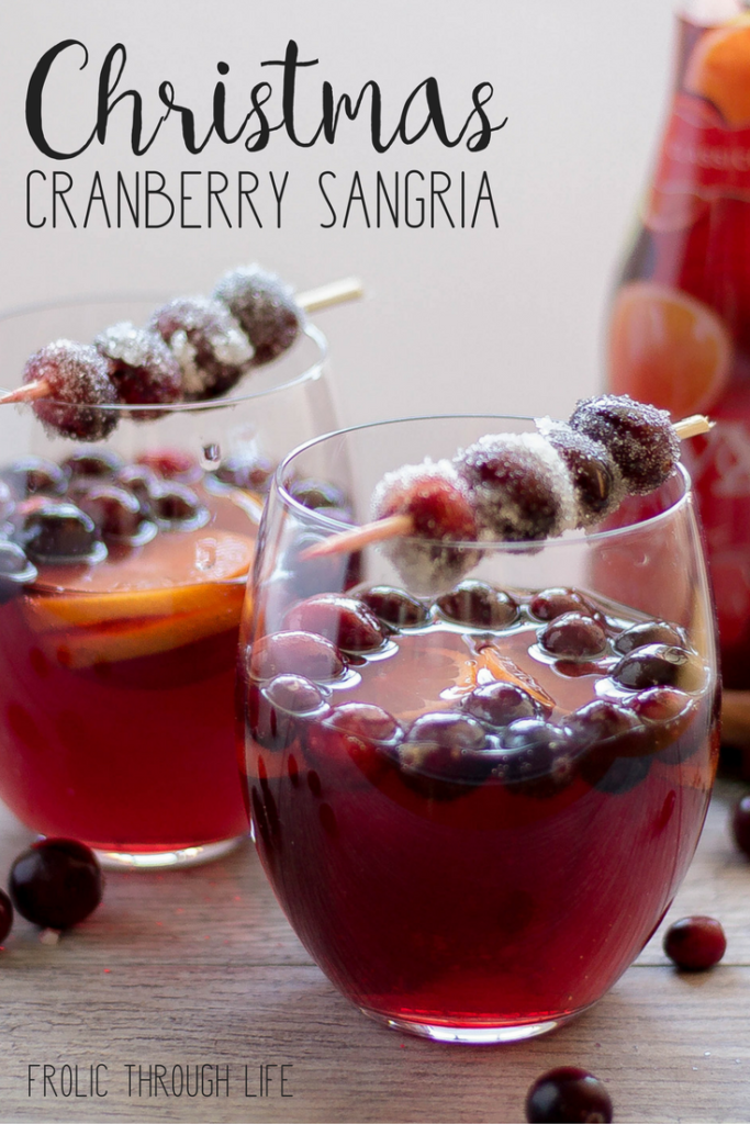 Christmas Cranberry Sangria