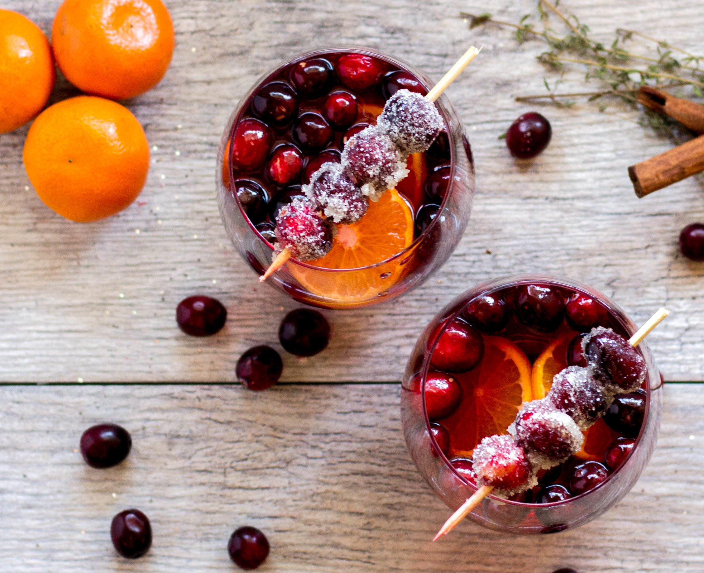 christmas cranberry sangria